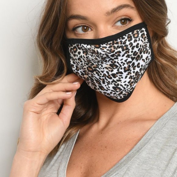 2 for $20! leopard print face mask - Picture 2 of 10